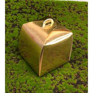Caixa Panetone Fechado Ouro 100g 10x10x10 com 10 un Assk Rizzo Confeitaria