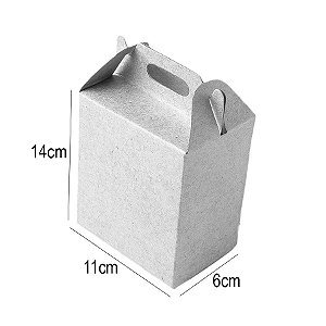 Caixa Sacolinha S2 (14cm x 11cm x 6cm) Branca 10 unidades Assk Rizzo Embalagens