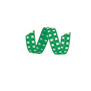 Fecho Prático Xadrez Verde G 7x30cm - 100 unidades - Cromus