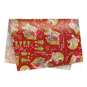 Papel de Seda - 49x69cm - Carinhoso - 10 folhas - Rizzo Embalagens