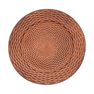 Sousplat Corda Ouro Velho 33cm - 01 unidade - Cromus Natal - Rizzo