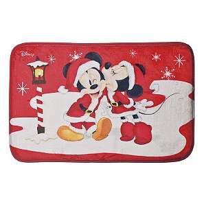 Tapete Mickey e Minnie na Neve 40cm - 01 unidade Natal Disney - Cromus - Rizzo