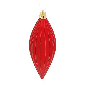 Enfeite para Pendurar Pino Vermelho 13cm - 04 unidades - Cromus Natal - Rizzo