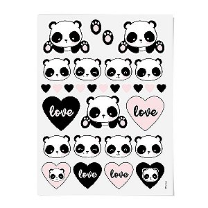 Transfer de Superfície para Personalizar Festa Panda - 2 unidades - Cromus - Rizzo Festas
