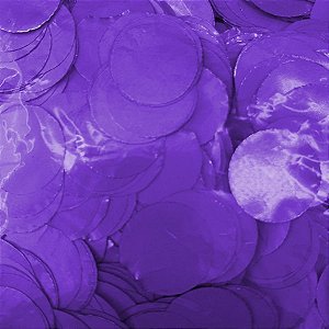 Confete Redondo Metalizado 25g - Roxo Dupla Face - Rizzo Balões