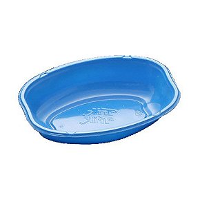 Cumbuca Oval Descartável 10cm Azul 10 unidades Trik Trik