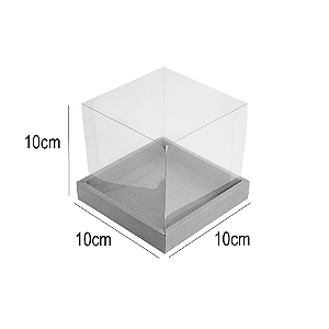 Caixa para Panetone 100g (10cm x 10cm x 10cm) Kraft 10 unidades Assk Rizzo Confeitaria