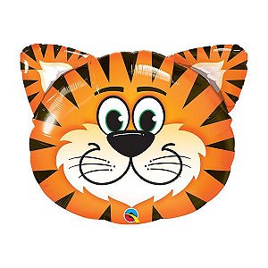 Balão de Festa Microfoil 30" 76cm - Tigre - 01 Unidade - Qualatex - Rizzo Balões