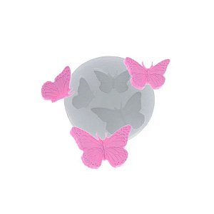 Molde de silicone Trio de Borboletas Ref. 402 Flexarte