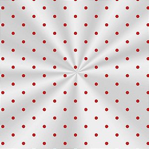 Saco Transparente Decorado - 20x29cm - Poá Vermelho - 100 unidades - Cromus - Rizzo Embalagens