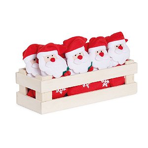 Mini Box Mini Noéis na Meia com Floco de Neve - 12 unidades - Cromus Natal - Rizzo