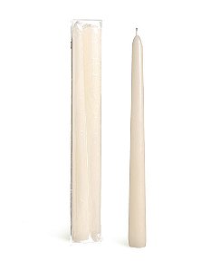 Kit Vela Banquete Marfim 25cm - 02 unidades - Cromus Natal - Rizzo