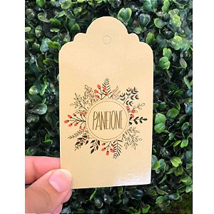 Tag Decorativa Natal Panetone - 5 unidades - Rizzo Confeitaria