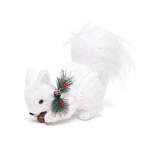 Esquilo com Nozes e Enfeite no Pescoço 17cm - 01 unidade - Bariloche - Cromus Natal - Rizzo