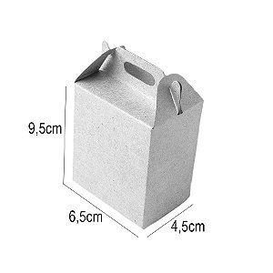 Caixa Sacolinha S1 (9,5cm x 6,5cm x 4,5cm) Kraft 10 unidades Assk  Embalagens