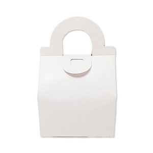 Caixa Sacolinha AS5 (6cm x 8cm x 8cm) Branco 10 unidades Assk Rizzo Embalagens