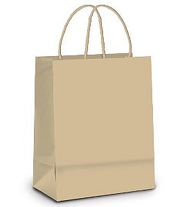 Sacola de Papel M 26x19,5x9,5cm - Kraft - 10 unidades - Cromus - Rizzo