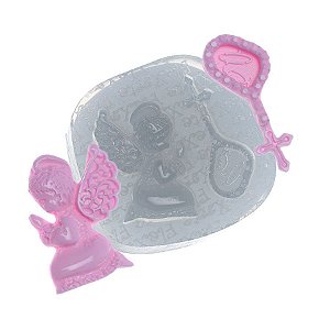 Molde de Silicone Anjinho e Terço Ref. 142 Flexarte