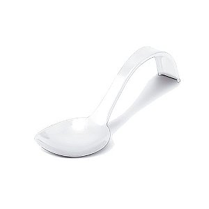 Colher Curvada Transparente - 10 unidades - 13 cm - Rizzo