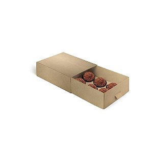 Caixa Luva com Puxador - Kraft - 6 doces - 10 unidades - Cromus - Rizzo