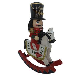 Quebra Nozes Com Cavalo De Madeira - 30Cm  - Modelo B - 1 unidade - Rizzo