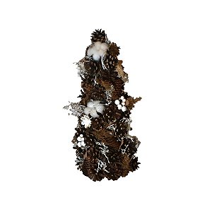 Árvore de Natal Pinha - 42cm - 1 unidade - Rizzo