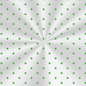 Saco Transparente Decorado - Poa Verde - 100 unidades - Cromus - Rizzo