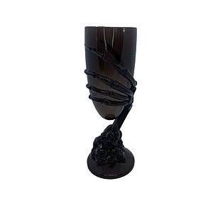 Taça de Halloween - Mão Esqueleto Preta - 1 unidade - Rizzo