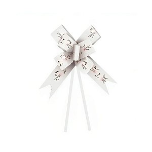 Laço Fácil - Coelho Fantasia Branco - 18mm - 10 unidades - Cromus - Rizzo