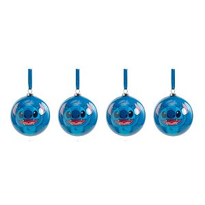 Bola de Natal Decorada - Stitch - 8cm - 4 unidades - Cromus - Rizzo