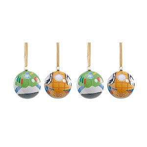 Bola de Natal Decorada - Toy Story - 8cm - 4 unidades - Cromus - Rizzo
