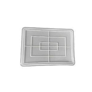 Molde de Silicone - Bandeja Retangular - 30x22cm - 1 unidade - Rizzo