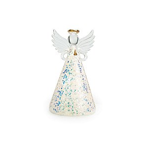 Enfeite de Natal - Anjo Vidro com LED - 17cm - 1 unidade - Cromus - Rizzo
