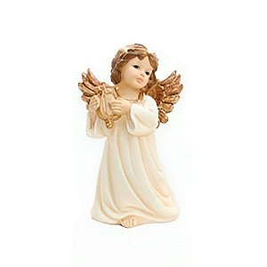 Enfeite de Natal - Anjo Harpa - 19cm - 1 unidade - Cromus - Rizzo