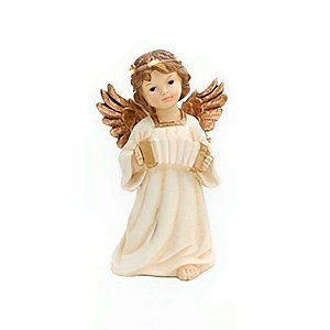 Enfeite de Natal - Anjo Sanfona - 19cm - 1 unidade - Cromus - Rizzo