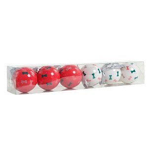Bola de Natal Decorada - Pet Mania - 6cm - 6 unidades - Cromus - Rizzo