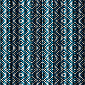 Saco para Presente Decorado - Losango Azul - Regina - Rizzo