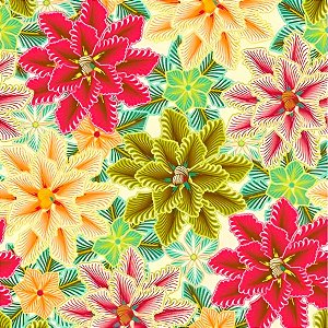 Saco para Presente Decorado - Flores Colors - Regina - Rizzo