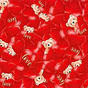 Saco para Presente Decorado - Amoroso - Cromus - Rizzo
