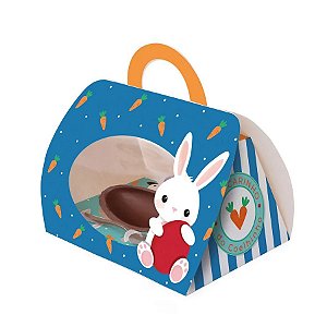 Caixa Kit Confeiteiro Maleta Coelhinho Sai da Toca Azul 100g  - 1 unidade - Cromus - Rizzo