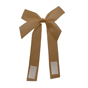 Laço Perfeito de Fita de Cetim com Adesivo - Capuccino - M 6x21cm - 3 unidades - Cromus - Rizzo
