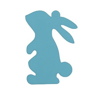 Tag Coelho de Páscoa Azul - 7,5x10,5cm - 5 unidades - Rizzo