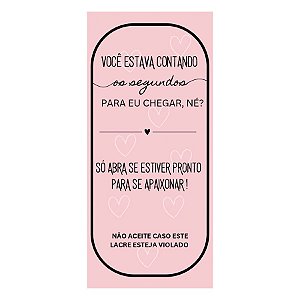 Adesivo Lacre Rosa - Ref. 2198 - Hot Stamping - 50 unidades - Stickr - Rizzo