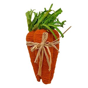 Maço de 3 Cenouras Decorativas de Páscoa - 21cm - 1 unidade - Rizzo