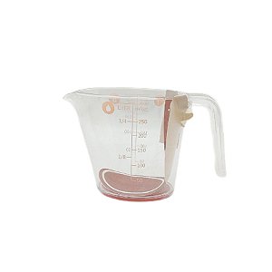 Medidor Copo sem Tampa - Rosa - 250ml - 1 unidade - Rizzo
