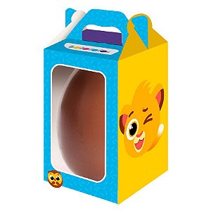 Caixa Maleta Vertical para Ovo com Visor - Bolofofos - 1 unidade - Festcolor - Rizzo