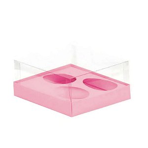 Caixa Ovo de Colher Trio 150g - Rosa - 5 unidades - ASSK - Rizzo
