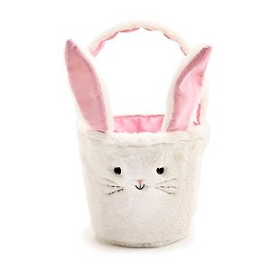 Cesto Coelho Rosa 27cm - 1 unidade - Cromus - Rizzo