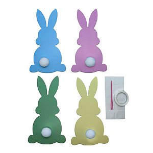 Faixa Decorativa - Coelhos e Pompom - 1 unidade - Rizzo