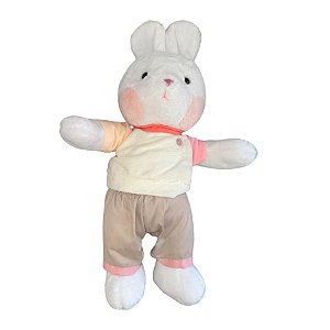 Coelho de Pelúcia com Mangas Coloridas Rosa - 62cm - 1 unidade - Rizzo